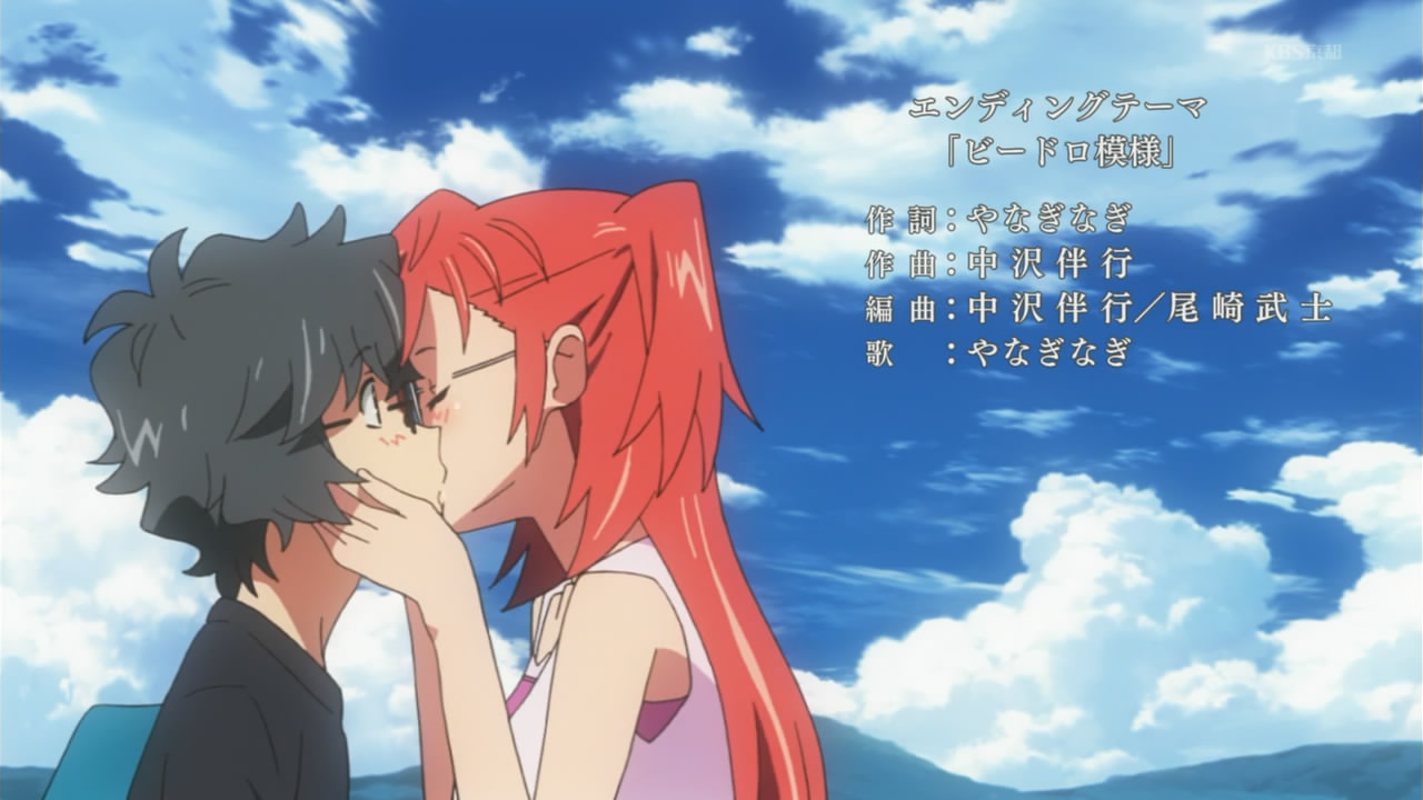 anohana episode 1 kiss anime